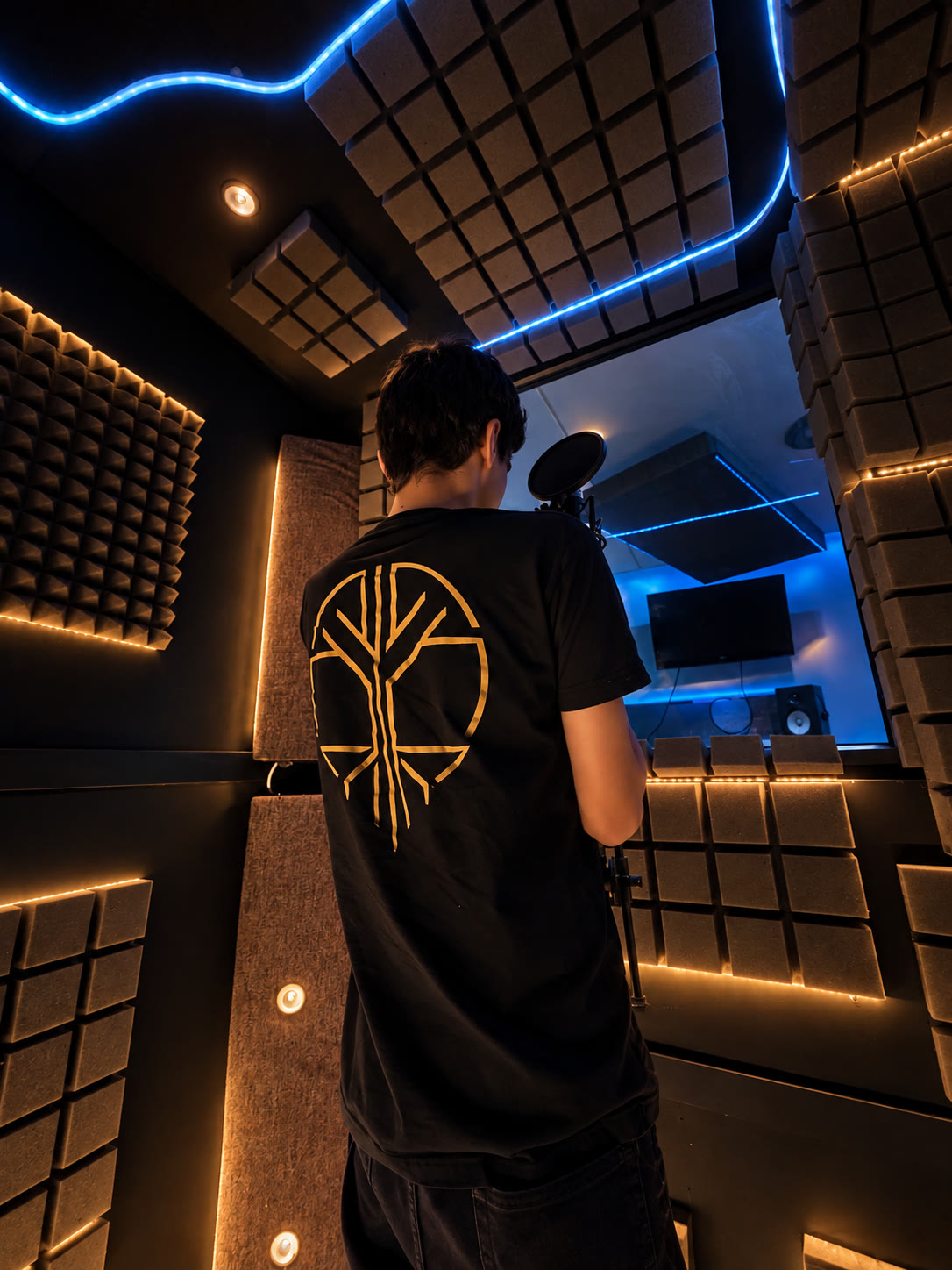 Cabine d’enregistrement du studio K3CH