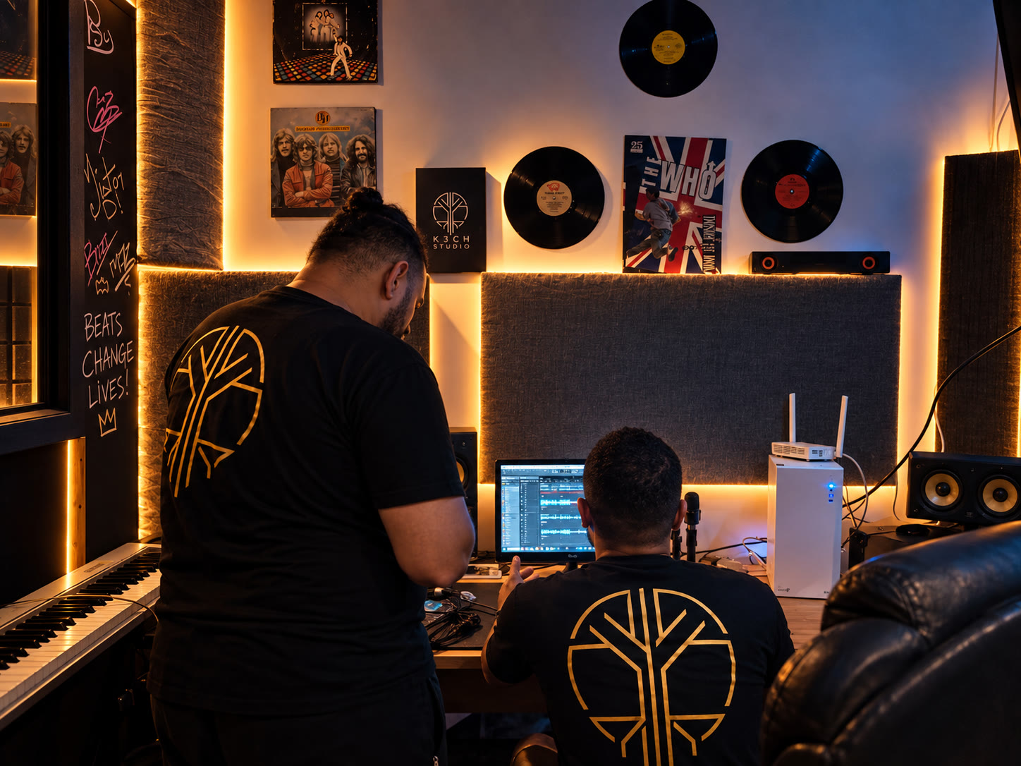 Session mix — tee-shirts logo, Maison K3CH Studio.